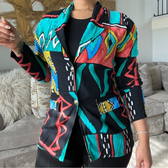 Multicolor vintage blazer - Picture 5 of 5